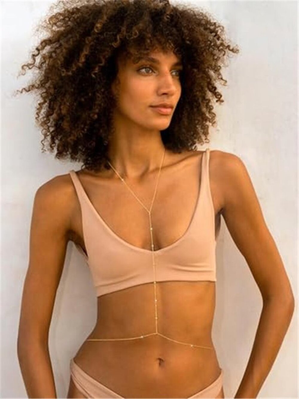 14K Gold Plated Body Chain for Women - Sexy Waist Beads Chain,